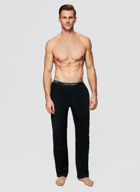 Czarne spodnie piżamowe