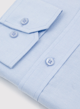 Niebieska bawełniana koszula męska