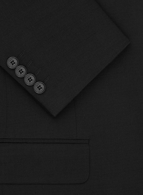 Czarny garnitur męski