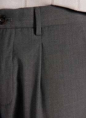 Szare casualowe spodnie męskie