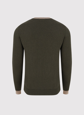 Melanżowy sweter męski