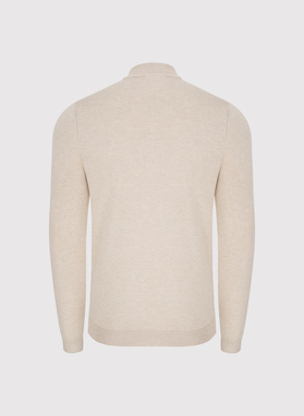 Beżowy półgolf męski