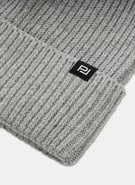 Szara bawełniana czapka męska