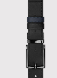 Dwustronny skórzany pasek męski