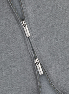 Szary rozpinany sweter męski