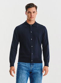 Bawełniany kardigan w kolorze granatowym