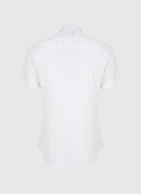 Koszula męska w błękitny mikrowzór