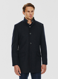 Płaszcz męski w kolorze granatowym