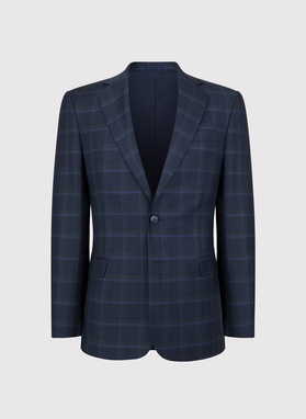 Granatowa marynarka garniturowa