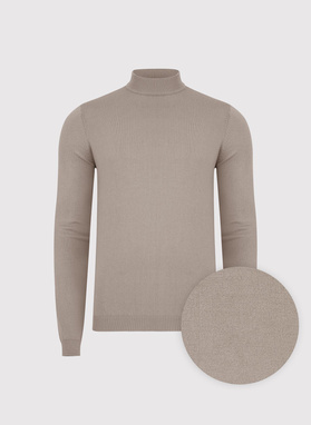 Beżowy półgolf męski