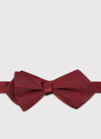 Asymetryczna bordowa mucha męska