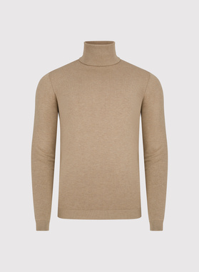 Golf męski w beżowym kolorze