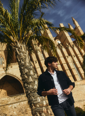 Bawełniana wiosenna kurtka z lnem