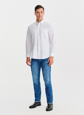 Biała koszula męska