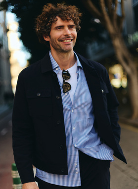 Bawełniana wiosenna kurtka z lnem