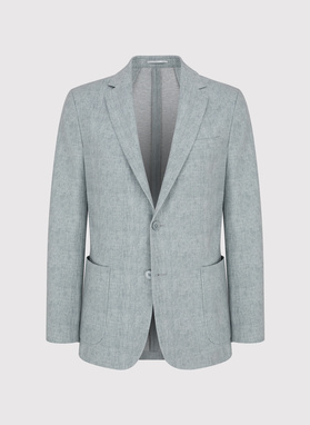 Casualowa marynarka męska w kolorze szarym