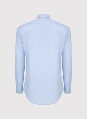 Niebieska bawełniana koszula męska