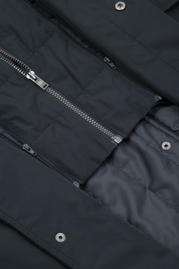 Granatowy płaszcz męski