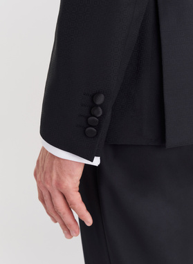 Czarny smoking męski