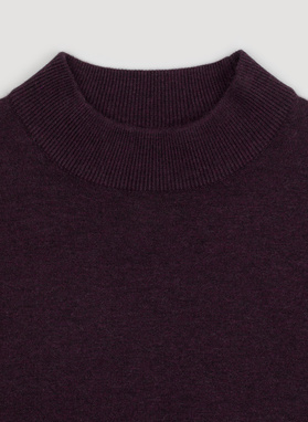 Półgolf męski w fioletowym kolorze