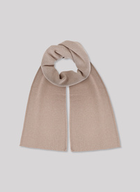 Beżowy szal męski w prążek