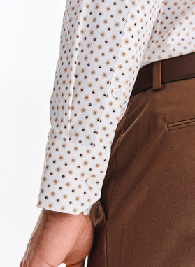 Biała koszula w kwiatowy print