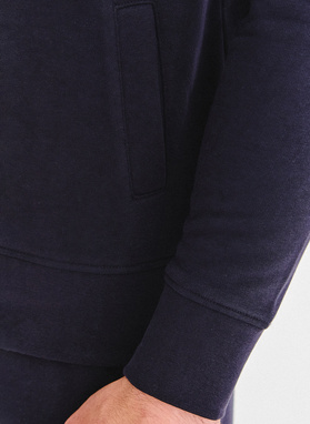 Granatowa bluza dresowa na suwak