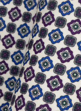 Poszetka we wzór geometryczny