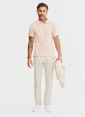 T-shirt polo w kolorze różowym