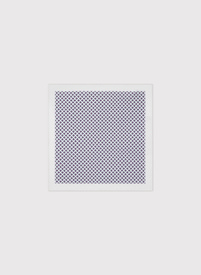 Biała poszetka mikrowzór