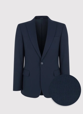 Ślubny granatowy garnitur męski