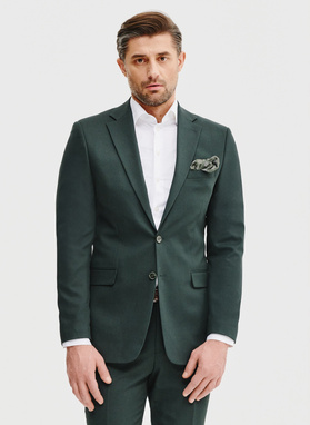Zielony garnitur męski