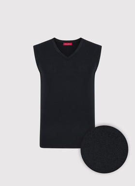 Bezrękawnik z dekoltem w serek