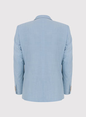 Błękitny męski garnitur