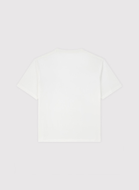 Biały t-shirt oversize