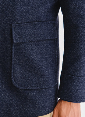 Granatowy płaszcz męski