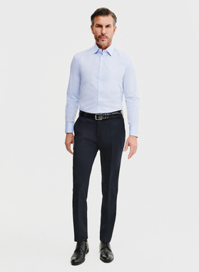 Spodnie garniturowe w kolorze granatowym