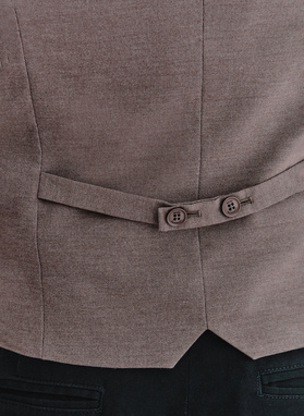 Brązowa kamizelka męska