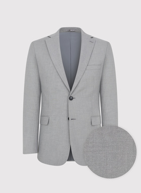 Szary garnitur męski