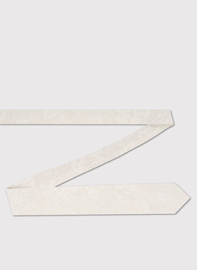 Jedwabny beżowy krawat męski