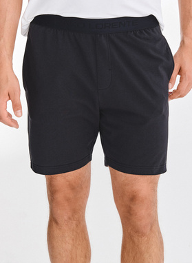 Biało-czarna piżama męska z bawełną