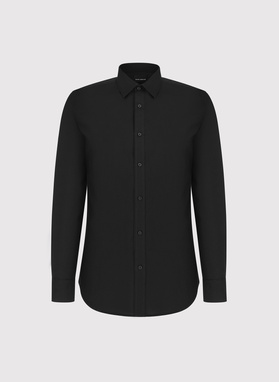 Czarna bawełniana koszula męska