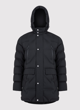 Czarna kurtka męska na zimę
