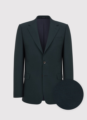 Wełniany zielony garnitur męski