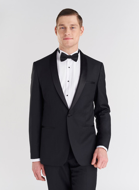 Czarny smoking męski