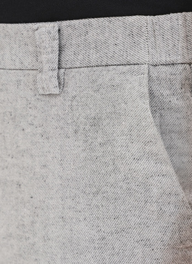 Szare szorty męskie z lnem