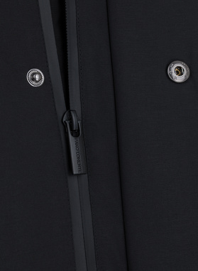 Kurtka męska z kapturem w kolorze czarnym