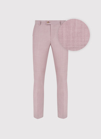 Różowe spodnie ganiturowe wełna