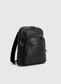 Skórzany plecak męski w kolorze czarnym