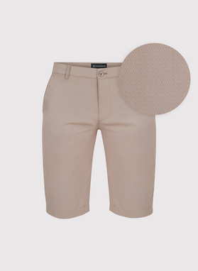 Bawełniane szorty męskie w kolorze beżowym